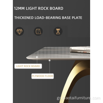 Τραπεζαρία Iron Marble Top Square Τραπεζαρίες